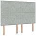Letto box spring con materasso Grigio Chiaro 140 x 190 cm - Foto miniatura 4