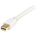 Cavo adattatore Mini DisplayPort 1.2 a DisplayPort 4k bianco da 2m - M / M - Foto miniatura 3