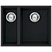 LAV. QUADRA 150 59x50 2V FULL BLACK 40 SOTTO TOP F - Foto miniatura 1
