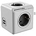 PowerCube Extended USB incl. 1,5 m cavo grigio Type F - Foto miniatura 2