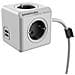 PowerCube Extended USB incl. 1,5 m cavo grigio Type F - Foto miniatura 1