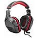Cuffie Gaming Creon GXT 344 con Cavo e Microfono Colore Nero / Rosso - Foto miniatura 1
