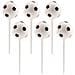 Dekora - 6 Palloni Di Calcio Su Bastoncino - Foto miniatura 1