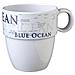 Tazzone Impilabile Melamina Blue Ocean Cl. 30 Bianco Decorato - Foto miniatura 1