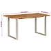 Tavolo da Pranzo 154x80x76 cm in Legno Massello di Acacia - Foto miniatura 3