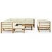 Set Divani Da Giardino 10 Pz Con Cuscini Bianco Crema In Bamb? - Foto miniatura 2