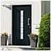 Porta D'ingresso In Alluminio E Pvc Antracite 100x210 Cm - Foto miniatura 1