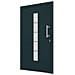 Porta D'ingresso In Alluminio E Pvc Antracite 100x210 Cm - Foto miniatura 3