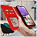 Custodia A Portafoglio Samsung Galaxy A32 5g Multiscomparto Supporto Video Rossa - Foto miniatura 2