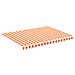 Tessuto di Ricambio per Tenda da Sole Giallo e Arancio 4x3 m - Foto miniatura 1