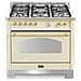 Cucina Elettrica RBIG96MFT / Ci 5 Fuochi a Gas Forno Elettrico Multifunzione Ventilato Classe A Dimensioni 90 x 60 cm Colore Beige - Foto miniatura 1