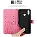 Custodia Compatibile Con Huawei P20 Lite In Rosa Fiore - Coperchio Protettivo In Design Floreale Con Chiusura Magnetica, Funzione Stand E Slot Per Carte - Foto miniatura 6