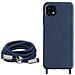 Cover Semirigida Per Samsung Galaxy A22 5g Cordino Nylon Intrecciato 80 Cm Blu - Foto miniatura 2