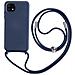 Cover Semirigida Per Samsung Galaxy A22 5g Cordino Nylon Intrecciato 80 Cm Blu - Foto miniatura 1