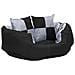 Cuscino Per Cani Reversibile E Lavabile Grigio Nero 65x50x20 Cm - Foto miniatura 5