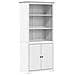 Libreria BODO 82x40x173 cm in Legno Massello di Pino Bianco - Foto miniatura 1