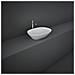 Lavabo Appoggio Foro Rubinetto Ovale Rak Ceramics Bianco - Foto miniatura 3