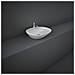 Lavabo Appoggio Foro Rubinetto Ovale Rak Ceramics Bianco - Foto miniatura 6