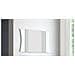 Specchio Diego, Specchio Da Bagno, 100% Made In Italy, Cm 110x2h60, Bianco Lucido - Foto miniatura 1