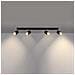 Lampada Da Soffitto Nero 4 Nero /oro Sl. 1072 - Moderno Lampade Da Soffitto Oro Nero 18x81x5 Cm - Foto miniatura 3