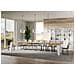 Tavolo Allungabile 90x180/440 Cm Naxy Mix Piano Bianco Frassino - Gambe Noce - Quercia Natura /bianco Frassino - Foto miniatura 3
