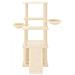 Albero Per Gatti Con Tiragraffi In Sisal Crema 133 Cm - Foto miniatura 2