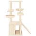 Albero Per Gatti Con Tiragraffi In Sisal Crema 133 Cm - Foto miniatura 3