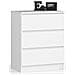 Cassettiera K60, 3 cassetti, 60x40x77 cm, Colore Bianco - Foto miniatura 1