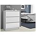 Cassettiera K60, 3 cassetti, 60x40x77 cm, Colore Bianco - Foto miniatura 6