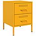 Comodino Giallo Senape 36x39x50,5 Cm In Acciaio - Foto miniatura 1