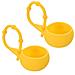 Pinza Per Palline Da Golf In Silicone Con Portachiavi - Giallo - Foto miniatura 1