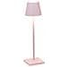 Lampada A Led Da Tavolo Poldina Pro Micro Rosa Ricaricabile E Dimmerabile Con Batteria Fino A 12 Ore - Foto miniatura 1