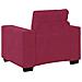 Divano Sedia Rosso Vino 60 cm Velluto - Foto miniatura 2