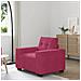 Divano Sedia Rosso Vino 60 cm Velluto - Foto miniatura 1