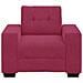 Divano Sedia Rosso Vino 60 cm Velluto - Foto miniatura 3