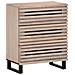 Credenza Bianca 60x34x75 Cm In Legno Massello Di Mango - Foto miniatura 1