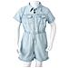 Tutina da Bambina a Maniche Corte Blu Tenue 104 - Foto miniatura 8