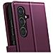 Custodia Per Samsung Galaxy S24 Con Cover Rimovibile, Viola - Foto miniatura 4