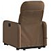 Poltrona Alzapersona Massaggiante Reclinabile Marrone Tessuto - Foto miniatura 4