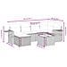 Set Divani da Giardino con Cuscini 7pz Nero Polyrattan - Foto miniatura 4