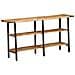 Tavolo Consolle 140x35x70 cm in Legno Massello di Mango - Foto miniatura 1