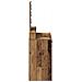 Toeletta con luci LED - Stile legno vintage, 79x41x140 cm - Foto miniatura 6