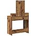 Toeletta con luci LED - Stile legno vintage, 79x41x140 cm - Foto miniatura 7