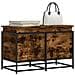 Contenitore con Coperchio Rovere Fumo 80x40x51,5cm Truciolato - Foto miniatura 2
