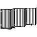 Cancello Cani Porta Pieghevole Nero 12 Pannelli 600 cm Pioppo - Foto miniatura 3