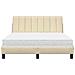 Letto con Materasso Crema 140x200 cm in Tessuto - Foto miniatura 5