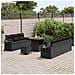 Set Divano da Giardino con cuscino 10 pcs Nero 80 x 80 x 71 cm - Foto miniatura 3