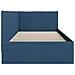 Cornice del letto ad angolo Blu 90 x 200 cm Tessuto - Foto miniatura 6