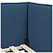 Cornice del letto ad angolo Blu 90 x 200 cm Tessuto - Foto miniatura 8