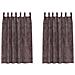 Tenda con tende 2 pcs Marrone 175 x 140 cm Velluto - Foto miniatura 1